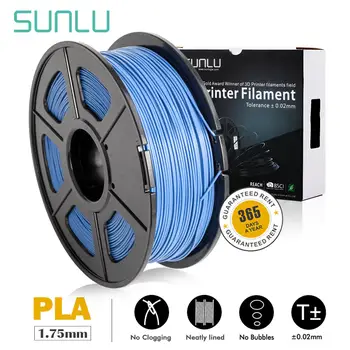 

SUNLU 3D Printer Filament 1.75mm 1kg 3d printer filament free ship PLA Platic Accuracy +/-0.02mm Metal 26 Color optional