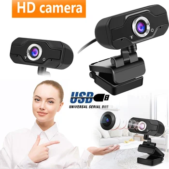 

HD 1080P Computer Webcam USB Plug Web Camera with Microphone for PC Laptop Desktop Computer Rotatable Webcam Camera