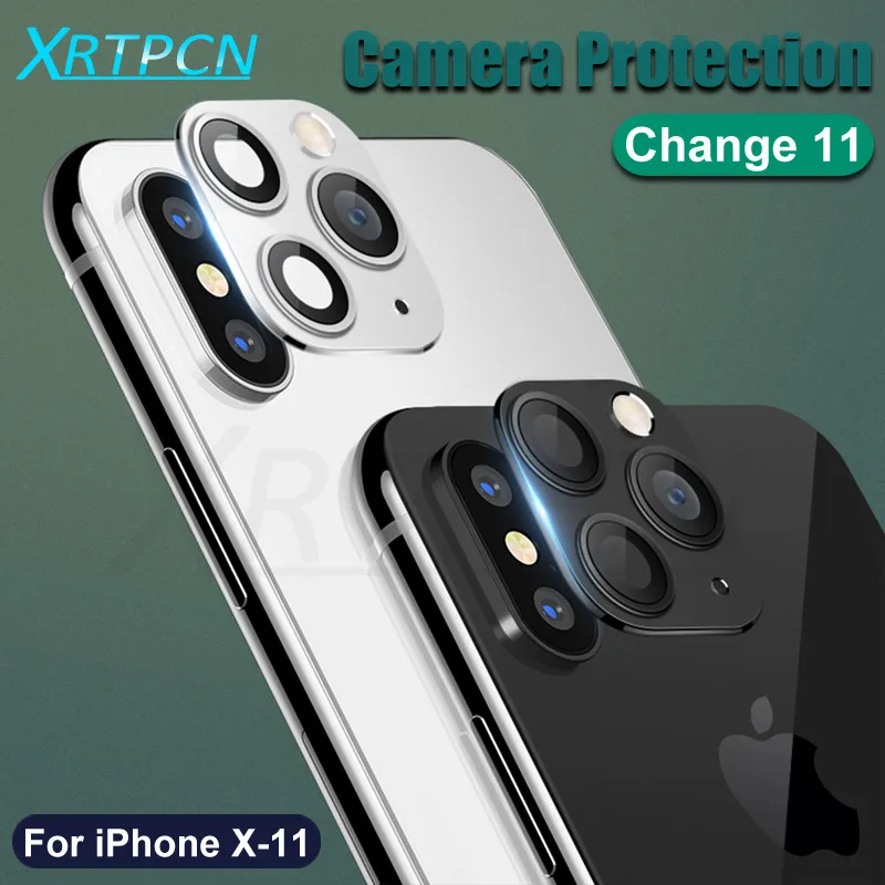 

9D Back Lens Protective Glass on the For iPhone X XS Max XR Xs Camera Screen Protector Cover Case Change For iPhone 11 Pro Max