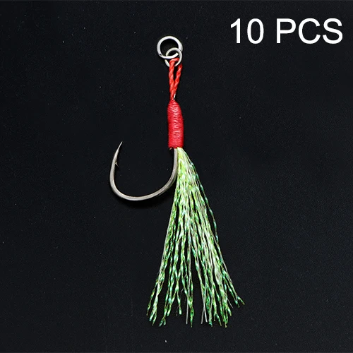 

JK LS-10PCS Slow Swing Hook Single Hook Bait Hook Plating Surface Hard Fishing Gear Supplies