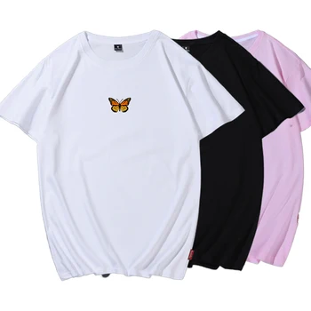 

Butterfly Cotton Women T-shirt Harajuku Funny Graphic Summer Ladies Short Sleeve Aesthetic Clothes Poleras Mujer Streetwear