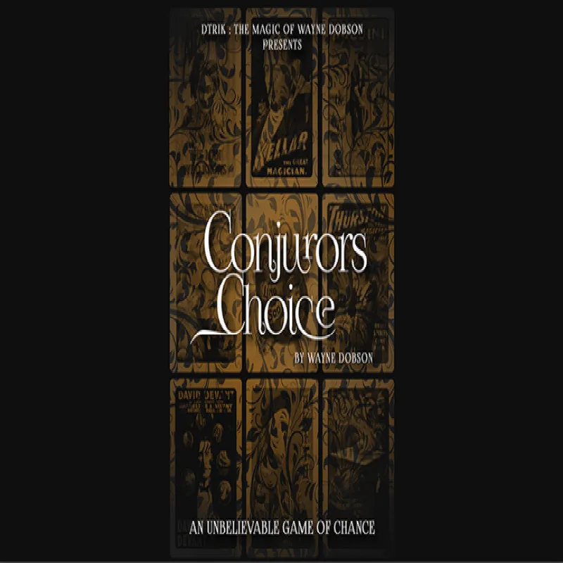

New Arrivals Conjuror's Choice (Gimmicks and Online Instructions) by Wayne Dobson Card Magic Tricks Mentalism Magic Illusions