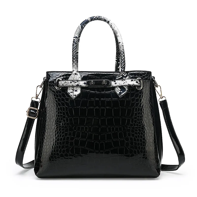 

2019 New Style Crocodile Pattern WOMEN'S Bag Fashion WOMEN'S Bag Handbag Europe And America Fashion Shoulder Bag
