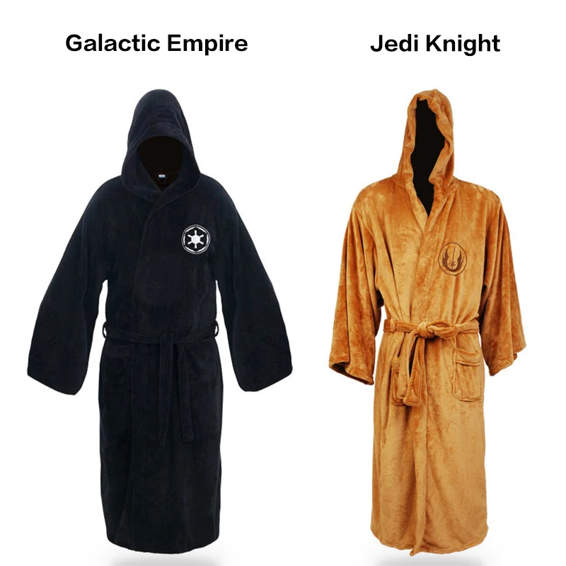 Flannel Robe Male with Hooded Thick Star Wars Dressing Gown Jedi Empire Men's Bathrobe Winter Long Robe Mens Bath Robe Pajamas Flannel Robe Male with Hooded Thick Star Wars Dressing Gown Jedi Empire Men's Bathrobe Winter Long Robe Mens Bath Robe Pajamas