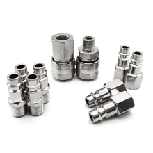 10 Pcs Air Coupler Connector DE Specification Fast Plug Kit Quick Connect Air