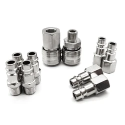 10 Pcs Air Coupler Connector DE Specification Fast Plug Kit Quick Connect Air
