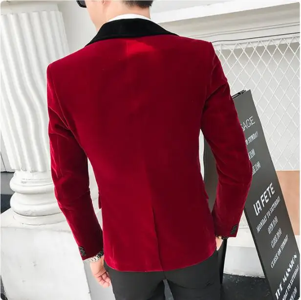 New slim men's suit jacket S-XXL teen male dress coat men Blazer
