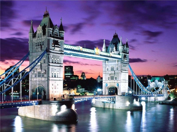 HUACAN 5D DIY алмазная живопись Лондонский мост полная дрель квадратная Алмазная вышивка художественные наборы пейзаж украшение дома - Цвет: F4000