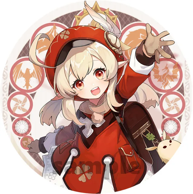 Free Shipping 58mm Online Game Genshin Impact Brooch Pin Cosplay Badge Accessories For Clothes Backpack Decoration gift 7