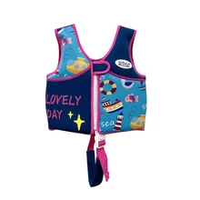 

New Children's Cartoon Color Matching Swimming Buoyancy Vest Printed Neoprene Safety Life Jacket Swimming Float Vest 2022