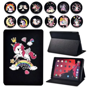 

Foldable Stand Tablet Cover Case for Apple IPad/iPad Mini/iPad Air/iPad Pro Anti-fall Full Protection Leather Tablet Case + Pen