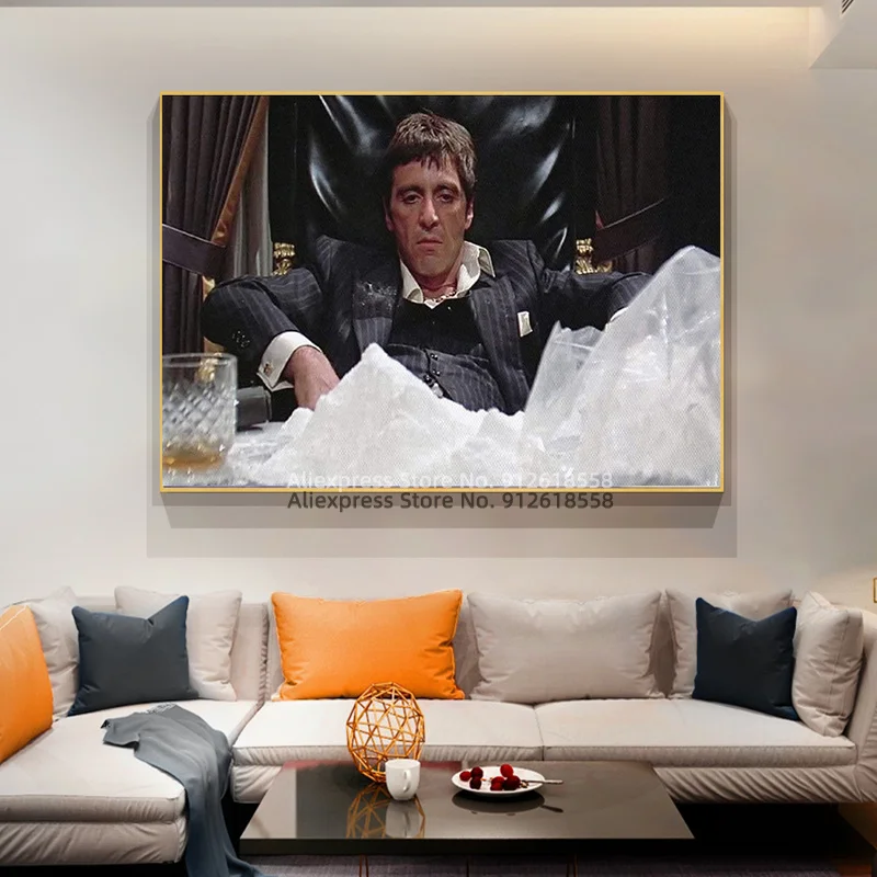 Домашний декор печать картина маслом на холсте настенное искусство Al Pacino Scarface