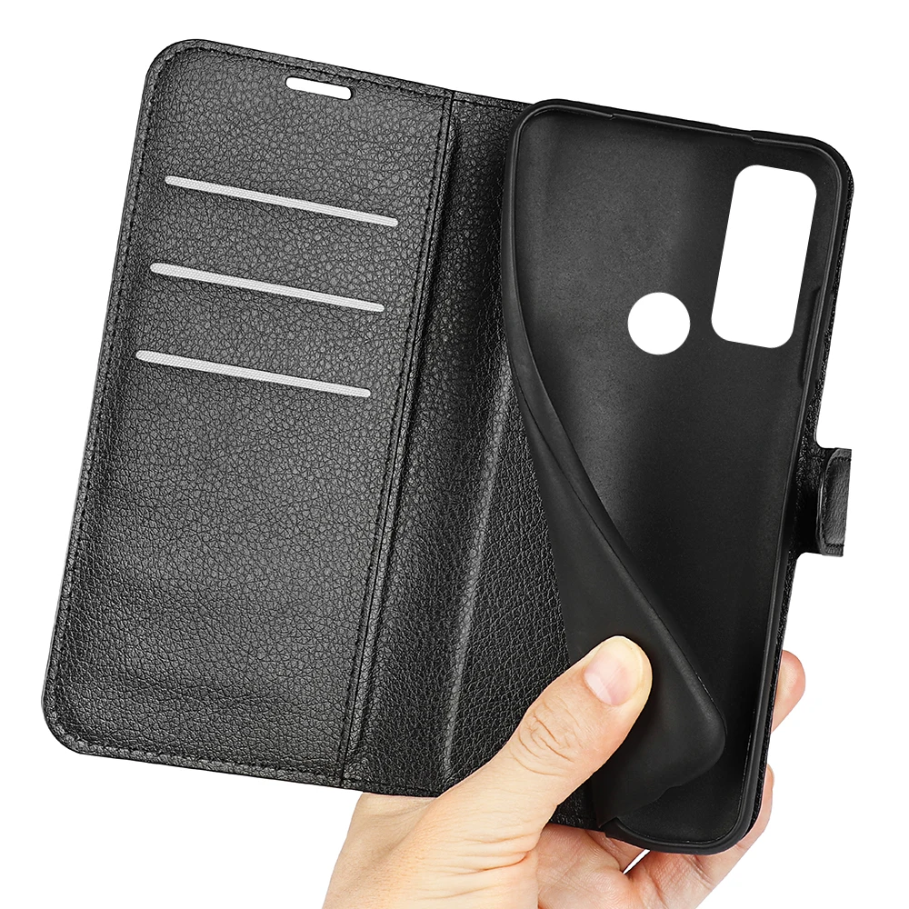 Custodia per Infinix Hot 20 Play in rilievo Custodia a portafoglio in pelle flip con supporto