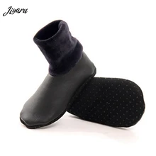 Jiyaru/ г.; теплая зимняя обувь; мягкие тапочки; удобная домашняя обувь; однотонные тапочки; мужские тапочки из водонепроницаемого материала