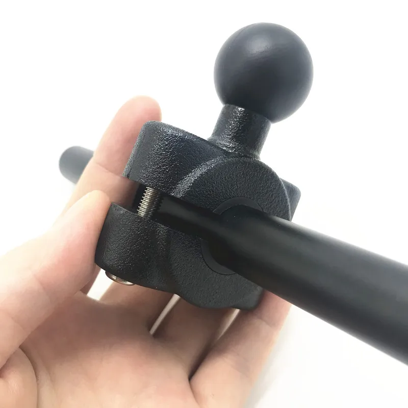 Montaje en carril de bola de 1 pulgada reposacabezas de coche de la motocicleta espejo retrovisor para moto escúter madre Bar Mount para Gar Min Gopro