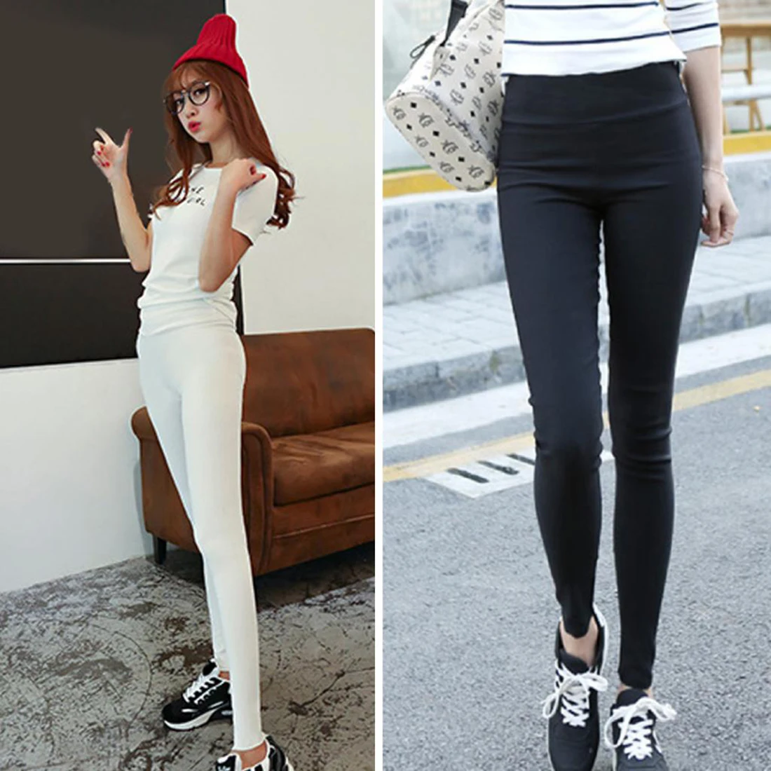 Осенние женские брюки с высокой талией, модные брюки-карандаш, белые черные Стрейчевые брюки для женщин, обтягивающие брюки размера плюс 3XL
