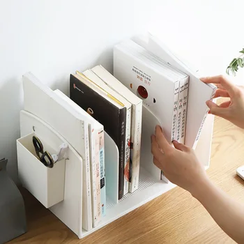 

Deli Wood file frame DIY portfolio file rack wood desktop receiving multi-layer file tray different type document trays