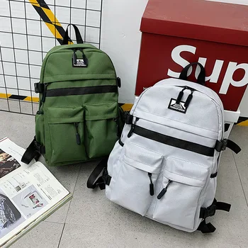 

Harajuku Travel Shoulder Bags for Teenage Girls 2020 Double Zipper Leisure Shoulder Bags Backpack Women School Bags