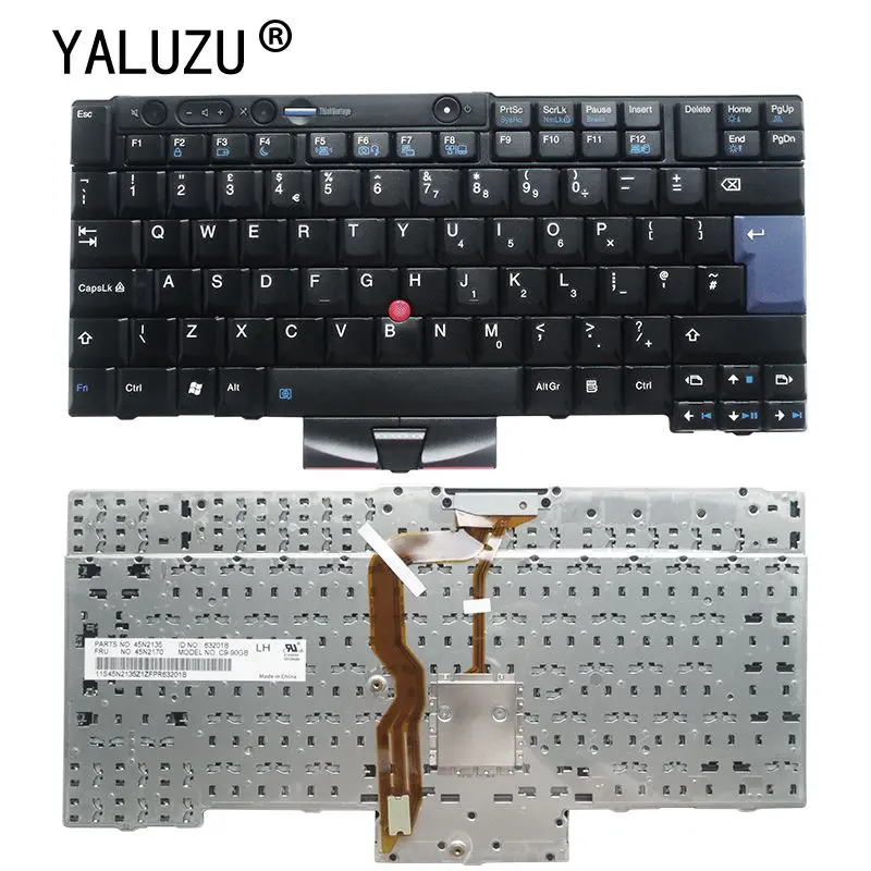 QH новая клавиатура для ноутбука из Великобритании Lenovo X220 X220i X220T T400s T410 T510 W510 W520 T520I