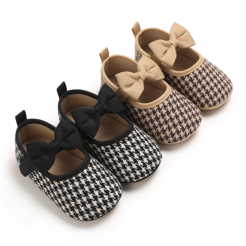 Infant Newborn Baby Girls Princess Non-Slip Floral Border Shoes Toddler Baby Soft PU Leather Prewalker Shoes Solid First Walkers