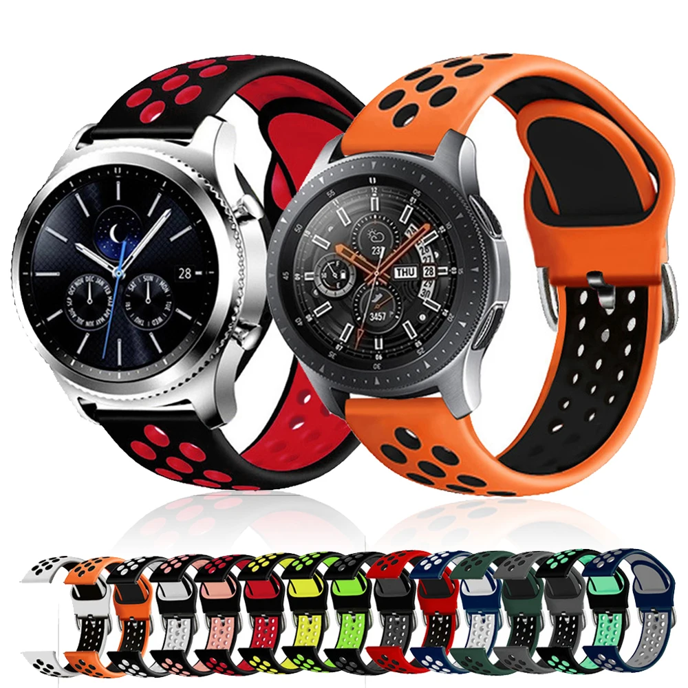 Cinturino Per Orologio Da 22Mm Cinturino In Silicone Fashion Adatto Designer S4 Per Huawei Gt2 Per Cinturini Nike A Due Colori Per Samsung Galaxy Watc