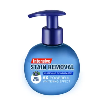 

New Baking Soda Toothpaste Effective Whitening Toothpaste With Press Type Blueberry Scent Toothpaste Strong Toothpaste