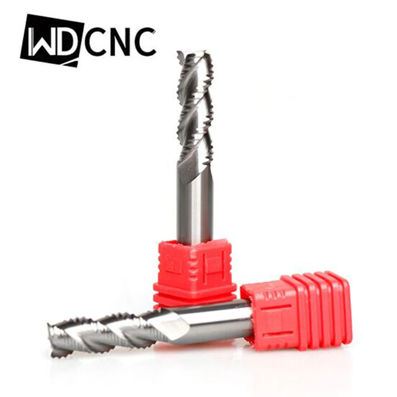  Roughing End mill for aluminium HRC55 3 Flutes Carbide milling cutter Aluminum Cutting tools 4mm 6mm 8mm 12mm rough cutting