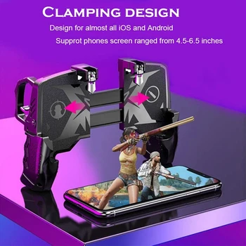 

Mobile Game Controller for PUBG/Call of Duty Buttons L1R1 Shooter Joystick Gamepad for iPhone & Android Phone