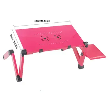 

Laptop Desk Magnesium Alloy ABS With Dual Fans Collapsible No Installation Required One Second Lock Place Your Laptop