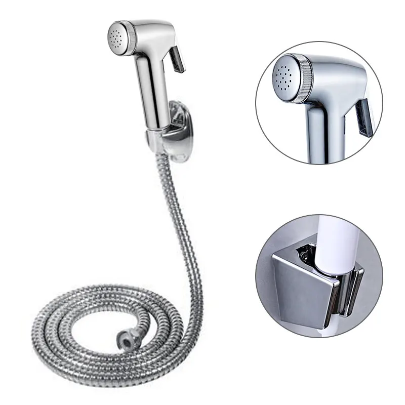 Sharplace G1/2 ABS Handheld Bidet Toilet Sprayer Bathroom Shower Head Douche Sprinkler Nozzle Garden Water Trigger 120mm 