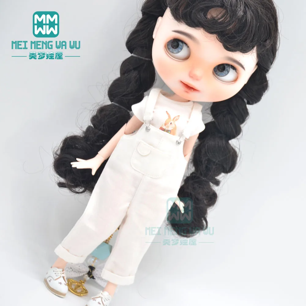 1 шт. Одежда для кукол Blyth модные брюки с кошачьими ушками черные красные