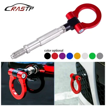 

RASTP-Tow Hook Aluminum Track Racing Front Bumper Auto Trailer Ring Eye Towing Kit for For Ford RS-TH008-11