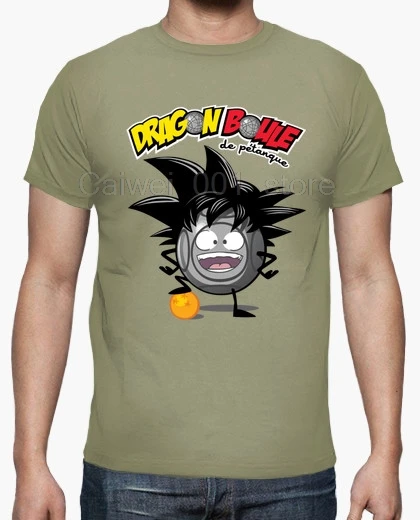 

Men's T-shirt Cartoon Fun T-shirt DRAGON BOULES DE PETANQUE Men's Cool Short-Sleeve T-Shirt
