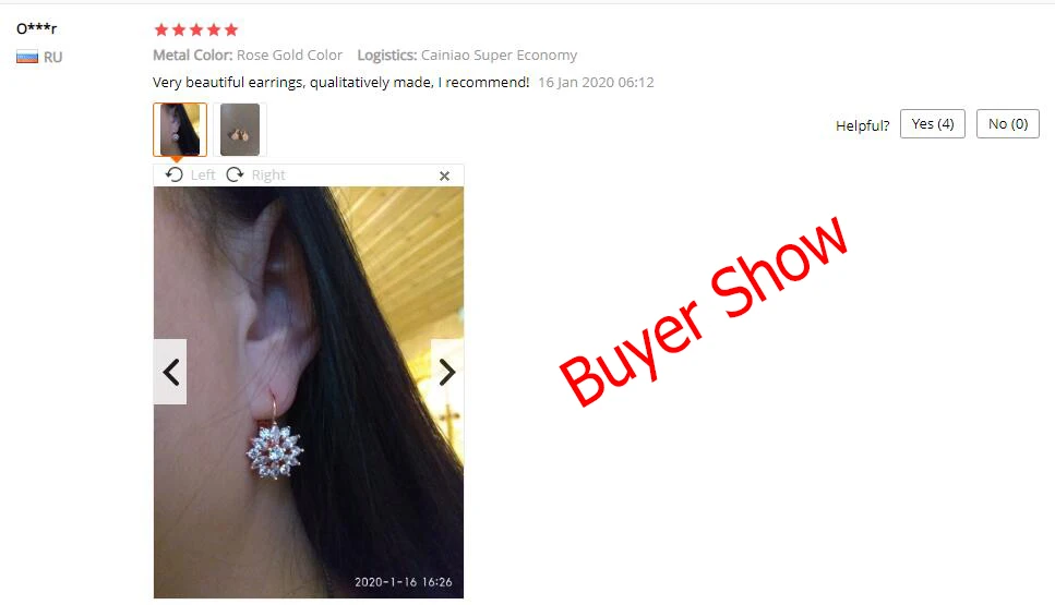 Rose Gold Earrings Flower Crystal Zirconia Jewelry 6 He6ac6eb53fbe4e12bfe43a064db2cdfal