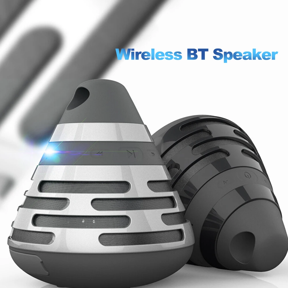 BS-06 Bluetooth V5.0 Speakers Wireless Portable Speaker Built-in Microphone FM AUX TF Card Hands-free Phone Bluetooth Speaker