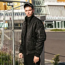 VIISHOW зимняя высококачественная Теплая мужская куртка, ветрозащитная Повседневная Верхняя одежда со стойкой, толстое ДРАПИРОВАННОЕ пальто, Мужская парка MC2120174