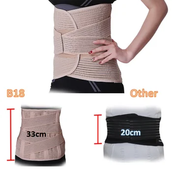 

Adjustable Waist Belt Relief Back Pain Widened Lower Back Brace Support Belt Men Women Orthopedic Corset Posture Corrector B18