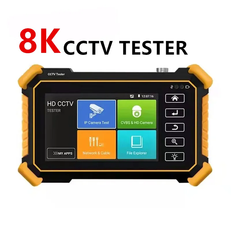 8K IP Camera Tester IPC-1910 Plus IP CCTV TESTER Full 8MP CVI TVI AHD Analog POE Digital Cable Tracer WiFi Analysis 4 inch cctv tester ipc 1910 plus ip camera monitor 8mp cvi tvi ahd analog poe digital cable tracer wifi analysis dc12v output