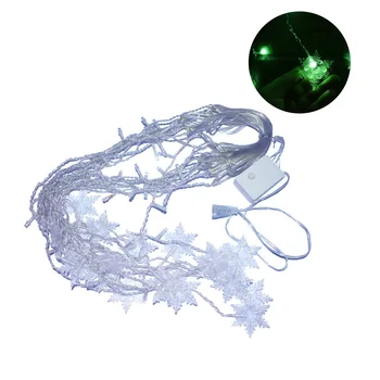 

Christmas Decor Bedroom Home Window Curtain Extra Long LED Fairy Light Garden Waterproof Snow Flake Shaped Wedding Party DIY