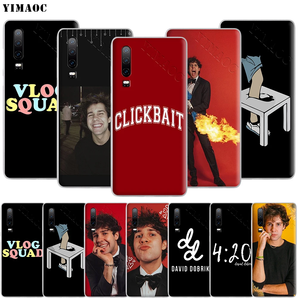 Чехол для телефона YIMAOC David Dobrik Clickbit Huawei Honor 20 Note 10 9X 9 8X 8C 7A 7X 7C 6A Lite Pro | Мобильные