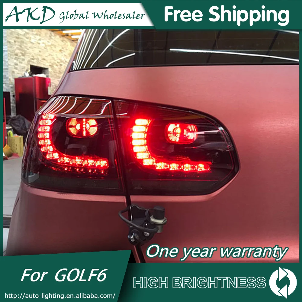 Tail Lights For VW 2009-2012 Golf 6 R20 DRL Daytime Running Lights Tail Lamp LED Bi Xenon Bulb Fog Lights Tuning Car Accessories