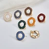 Morandi retro shaped hollow round simple earrings DIY handmade jewelry earrings accessories material ► Photo 2/5