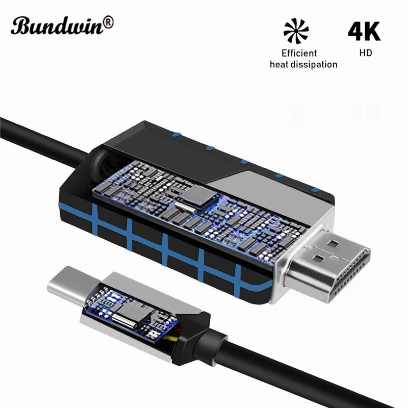 Кабель 3dwin 4K Full HD type C к HDMI TC03 мгновенный Проецирование подключение сотового