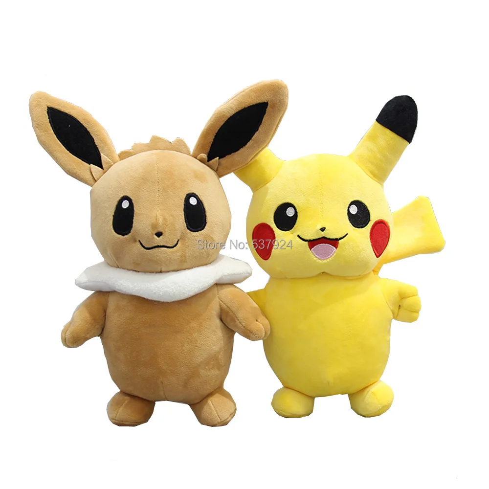 5 шт. 2 стиля стоящий Пикачу Eevee " 23 см плюшевая кукла