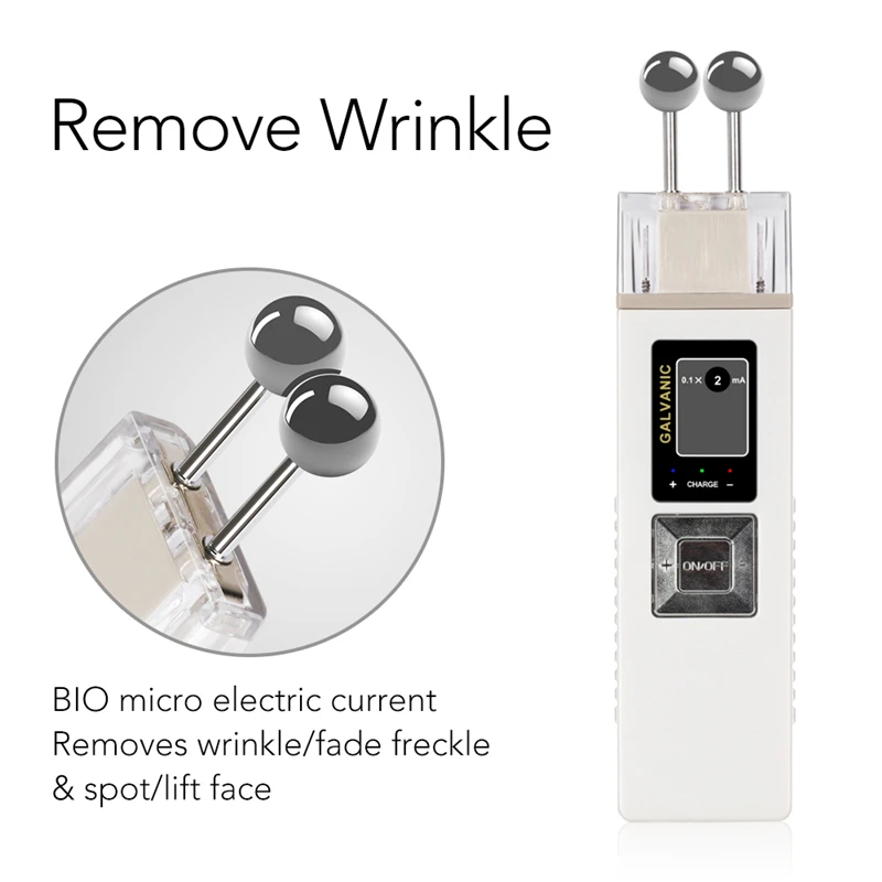 Galvanic Microcurrent Skin Firming Whiting Machine Iontophoresis Anti-aging Massager Skin Care SPA Salon Beauty