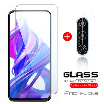 Перейти на Алиэкспресс и купить 2-в-1 honor 9x камеры заднего стекла стекло для huawei honor 9x Премиум/Глобальная версия honer x9 9 х защитное стекло на honor 9x безопасный фильм