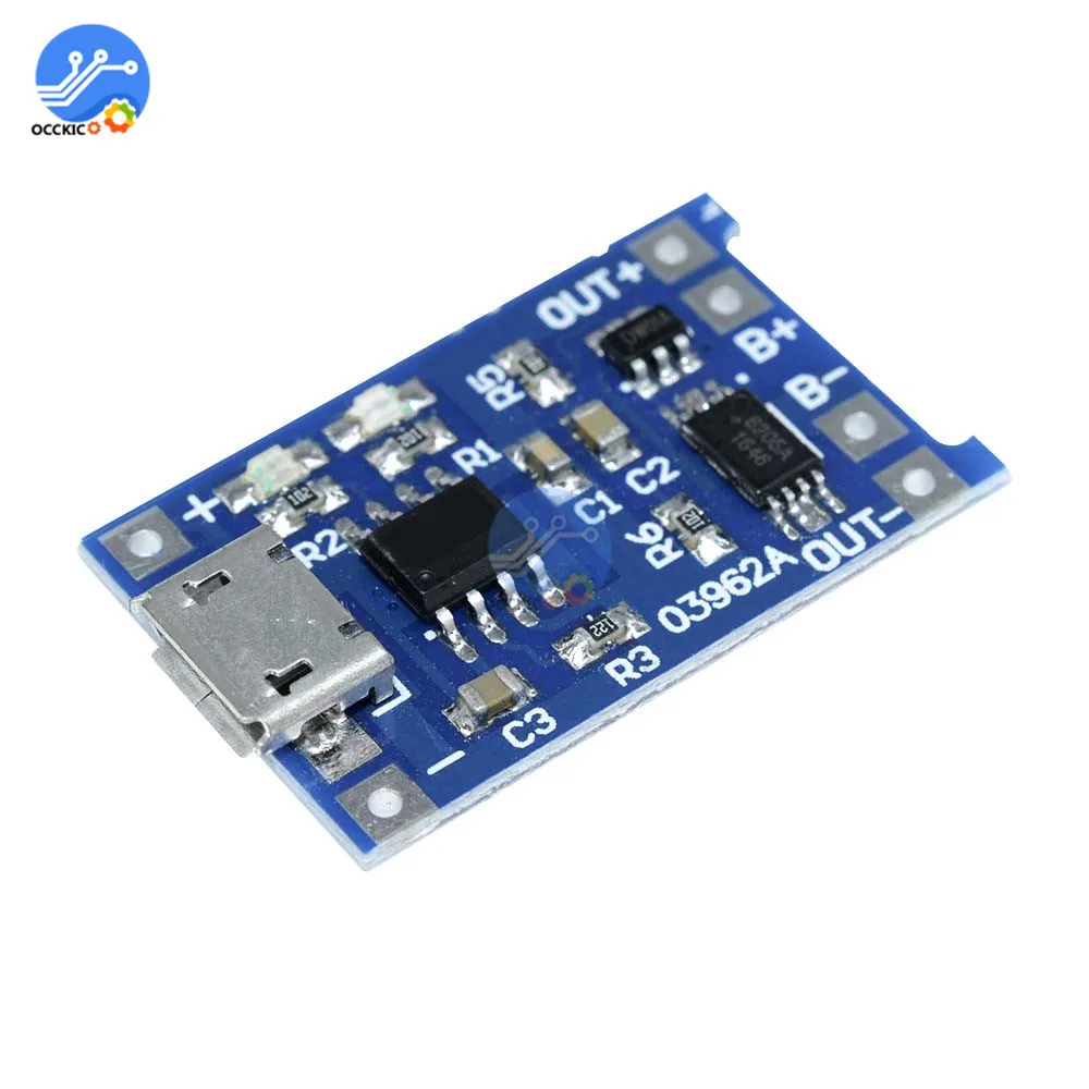 Micro USB 5V 1A 18650 модуль зарядного устройства литиевой батареи зарядная плата с