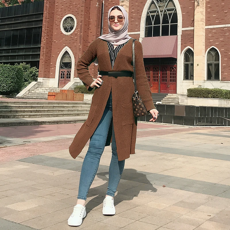 coffee Sweater Зимняя одежда, женский свитер, вязанный длинный кардиган,, женская одежда, кардиганы, Pull Femme Casaco Feminino, женские свитера - Цвет: coffee Sweater