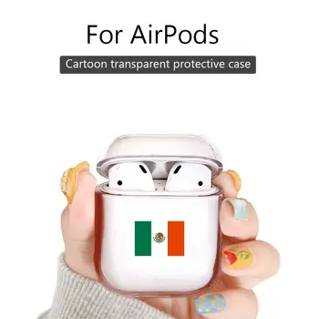 

Earphone Case For Apple Airpods 2/1 Cover Cute Case Cover For Airpod pro Earphone Capa For air pods Mexico Flag Funny