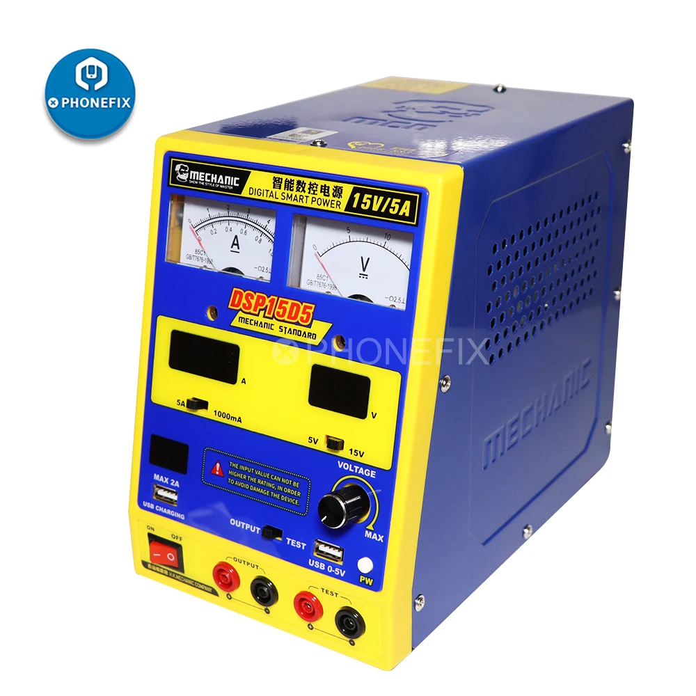 Механик DSP15D3 15D5 15V 5A Регулируемый источник питания постоянного тока 4 цифры